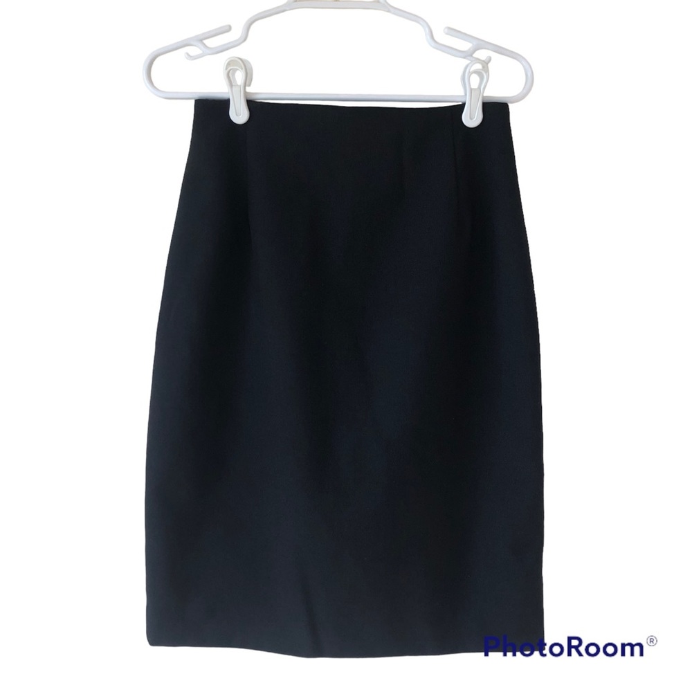 Vintage TARRA HALL Black High Waisted Pencil Skirt